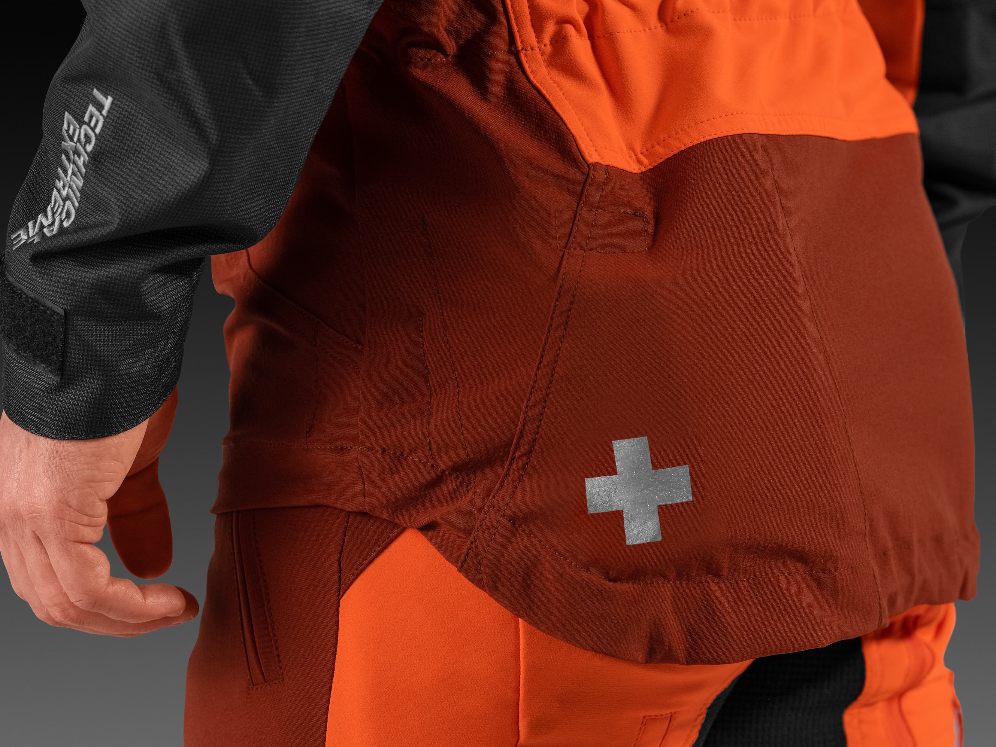 A dedicated first aid pocket with hook and loop. image